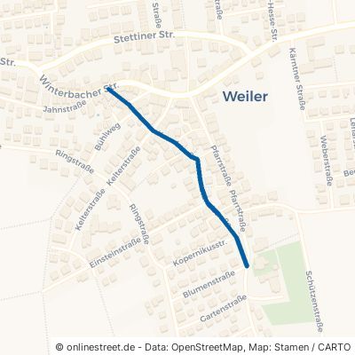 Kanalstraße Schorndorf Weiler 