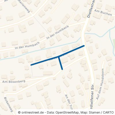 Kurze Straße Wilnsdorf Niederdielfen 