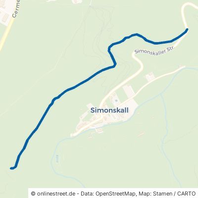 Mittelweg Hürtgenwald Simonskall 