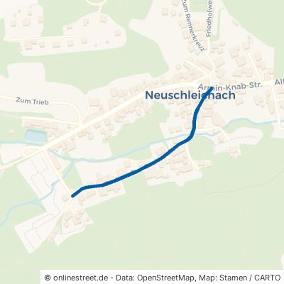 Bachstraße Oberaurach Neuschleichach 