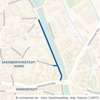 Untere Jakobermauer Augsburg Innenstadt 