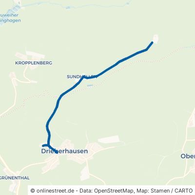 Sundhellener Weg Gummersbach Drieberhausen 