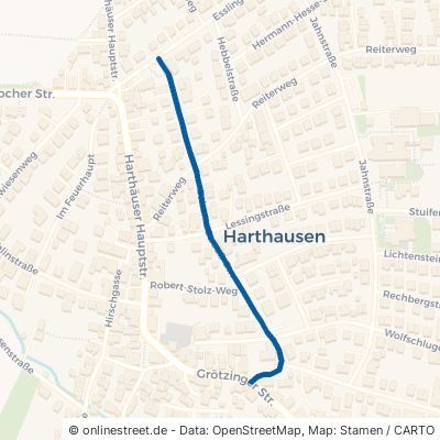 Johann-Strauß-Straße Filderstadt Harthausen 