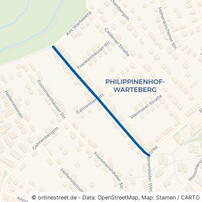 Staufenbergstraße Kassel Philippinenhof/Warteberg 