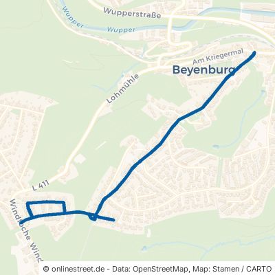 Steinhauser Straße Wuppertal Beyenburg 