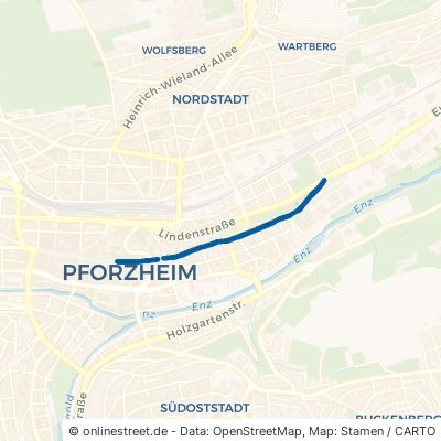 Östliche Karl-Friedrich-Straße Pforzheim Oststadt 