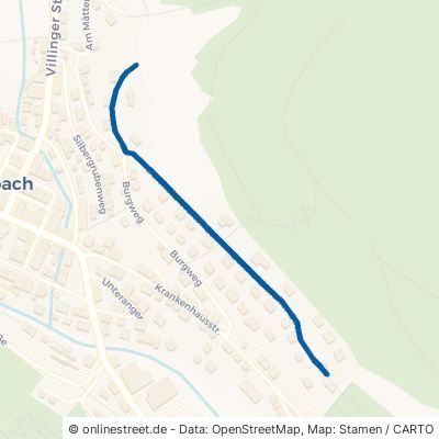 Berthold-Walter-Straße Vöhrenbach Stadtgebiet 