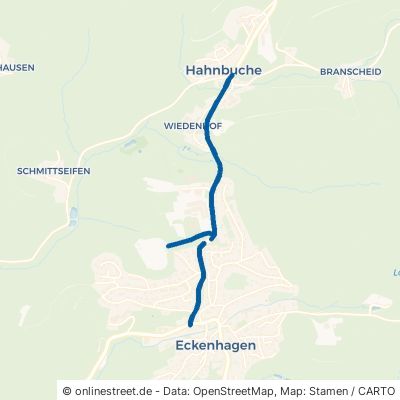 Hahnbucher Straße Reichshof Eckenhagen 