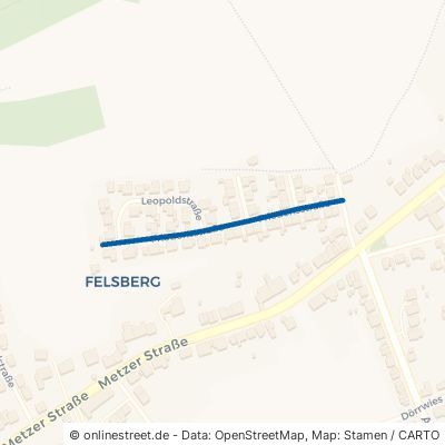 Friedensstraße Überherrn Felsberg 