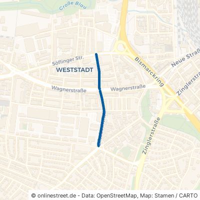 Elisabethenstraße Ulm Weststadt 