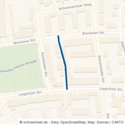Gablonzer Straße Erlangen Sebaldussiedlung 