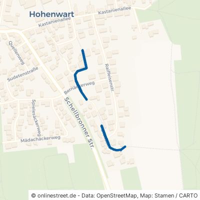 Ofenäckerweg Pforzheim Hohenwart 