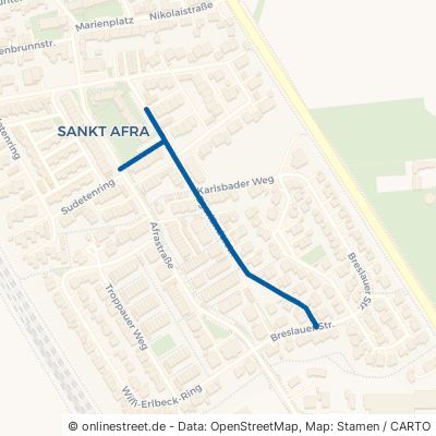 Egerländerstraße Mering Sankt Afra 