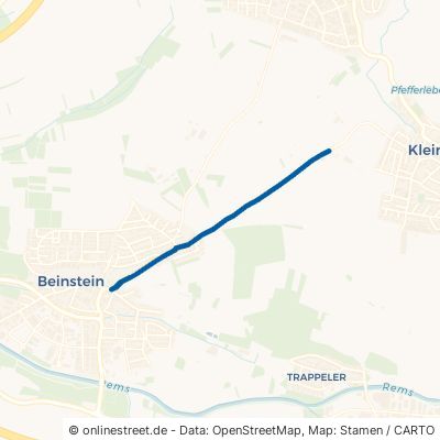 Kleinheppacher Straße Waiblingen Beinstein 