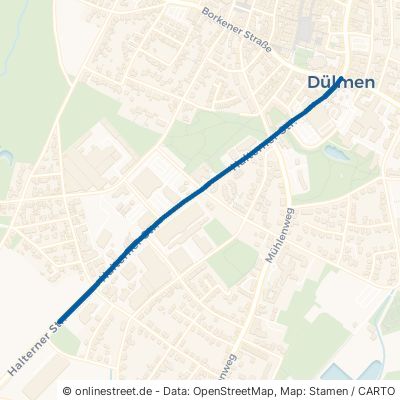 Halterner Straße Dülmen Hausdülmen 