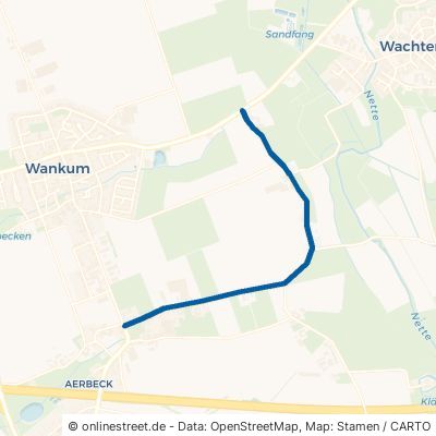 Aerbecker Straße Wachtendonk Wankum 