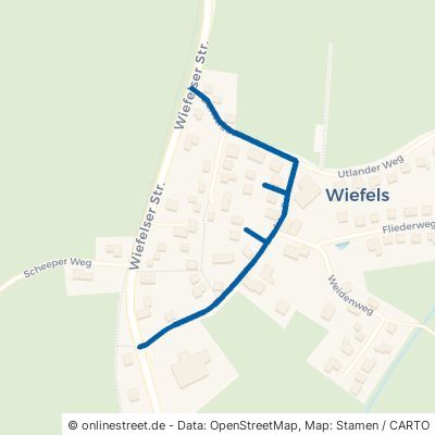Dorfstraße Wangerland Wiefels 