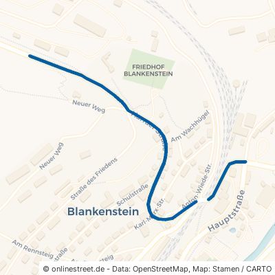 Harraer Straße Rosenthal am Rennsteig Blankenstein 