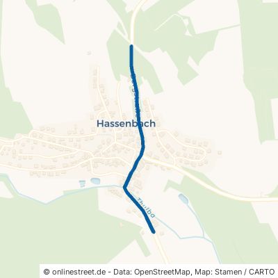 Bergstraße Oberthulba Hassenbach 