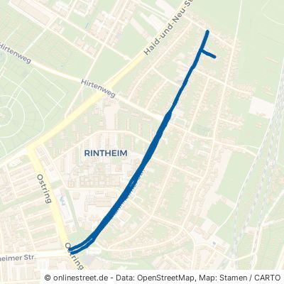 Mannheimer Straße Karlsruhe Rintheim 