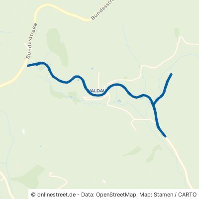 Landstraße Titisee-Neustadt Waldau 
