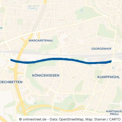 Kirchmeierstraße Regensburg Kumpfmühl-Ziegetsdorf-Neuprüll 