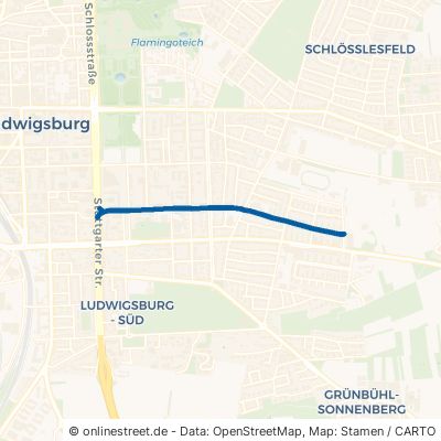 Hindenburgstraße Ludwigsburg Ost 