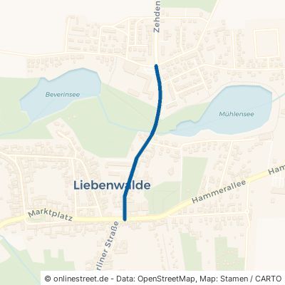 Zehdenicker Straße Liebenwalde 
