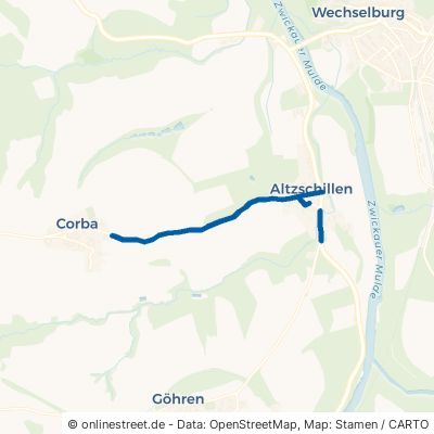 Corbaer Straße Wechselburg 