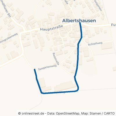 Giebelstadter Weg Reichenberg Albertshausen 