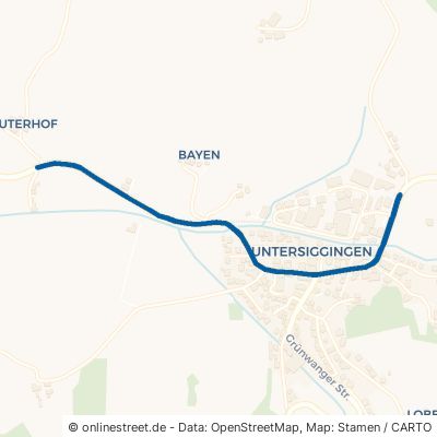 Wittenhofer Straße Deggenhausertal Untersiggingen 