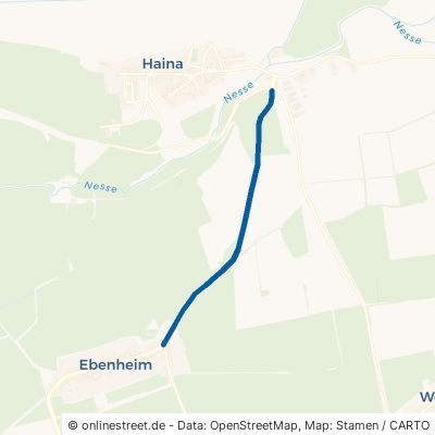 Hainaer Straße Hörsel Ebenheim 