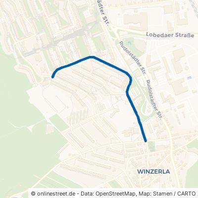 Hugo-Schrade-Straße Jena Winzerla 