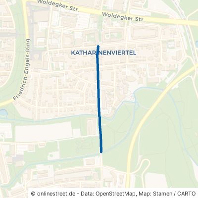 Wilhelm-Külz-Straße Neubrandenburg Katharinenviertel 