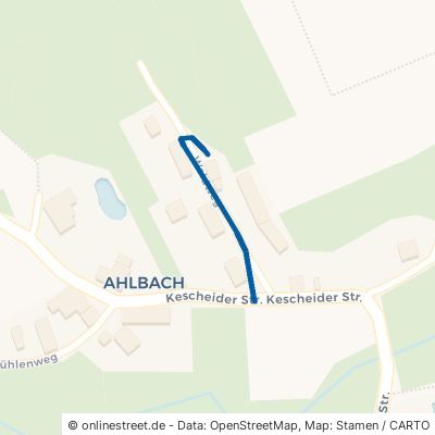 Waldweg Flammersfeld Ahlbach 
