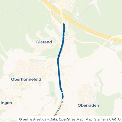 Westerwaldstraße Oberhonnefeld-Gierend Gierenderhöhe 