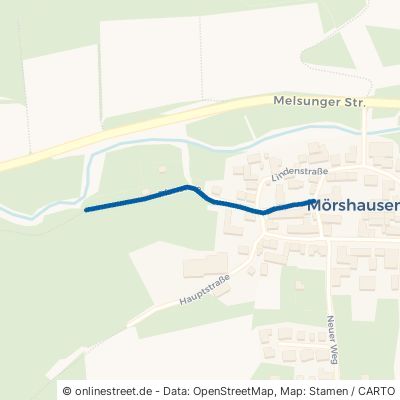 Pfarrstraße Spangenberg Mörshausen 