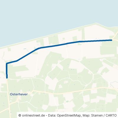 Norderheverkoogstraße Osterhever 
