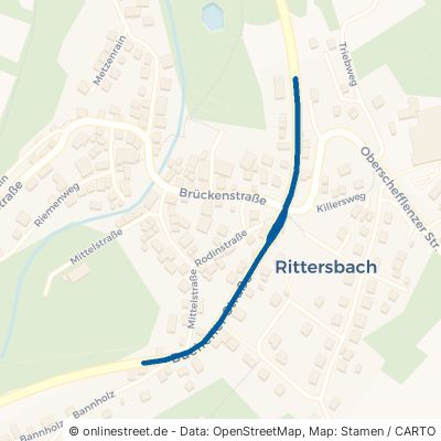 Buchener Straße Elztal Rittersbach 