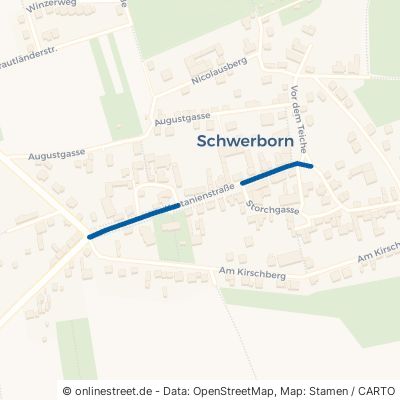 Kastanienstraße Erfurt Schwerborn 