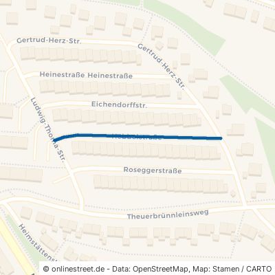 Hebbelstraße Schweinfurt Nördlicher Stadtteil 