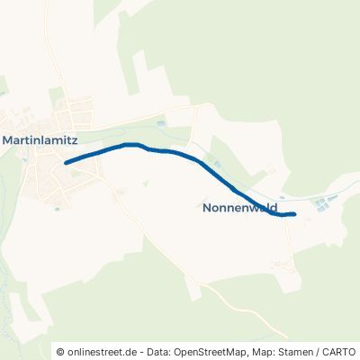 Nonnenwalder Straße Schwarzenbach an der Saale Martinlamitz 
