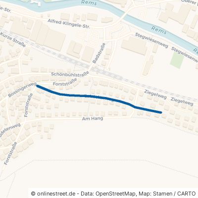 Gabäckerweg Remshalden Geradstetten 