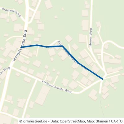 Alter Finkenbacher Weg Wald-Michelbach Unter-Schönmattenwag 