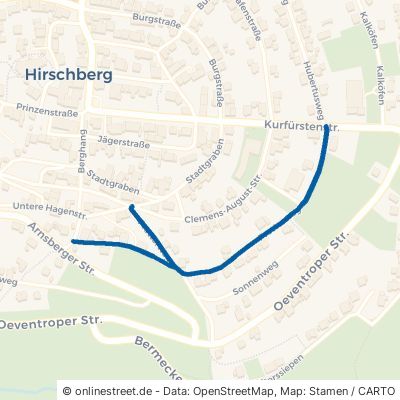 Pretterweg Warstein Hirschberg 