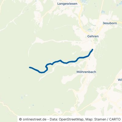 Mittelweg Ilmenau Gehren 