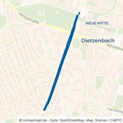 Offenbacher Straße Dietzenbach Steinberg 