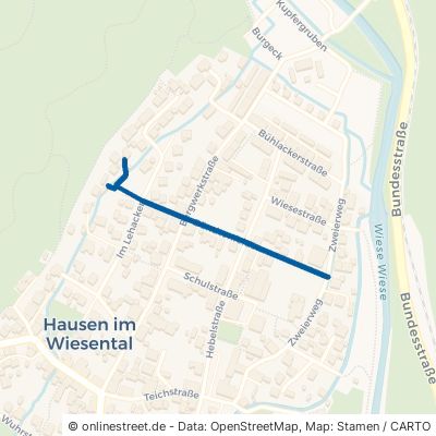 Bündtenfeldstraße Hausen im Wiesental 