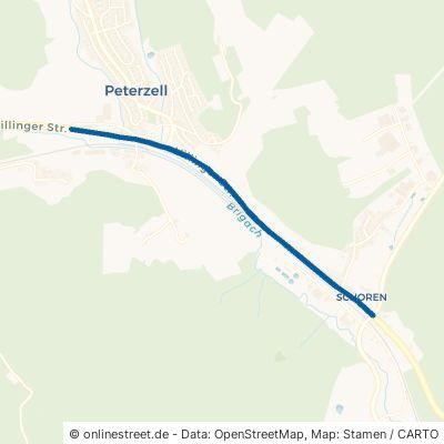Villinger Straße Sankt Georgen im Schwarzwald Peterzell 