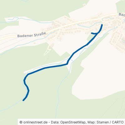 Hinterbachweg Gaggenau Selbach 
